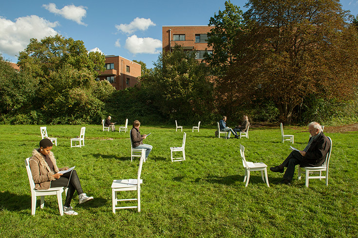Listening-Narratives as language paintings - Art Studio Days - Hamburg 2017