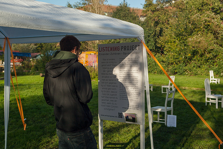 Listening-Narratives as language paintings - Art Studio Days - Hamburg 2017